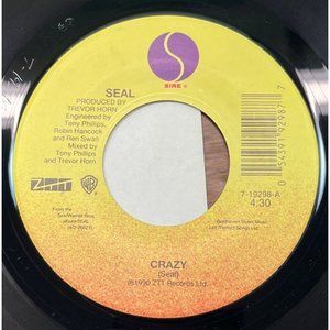 Seal Crazy / Sparkle 45 Electronic Pop 1990 Sire 7-19298